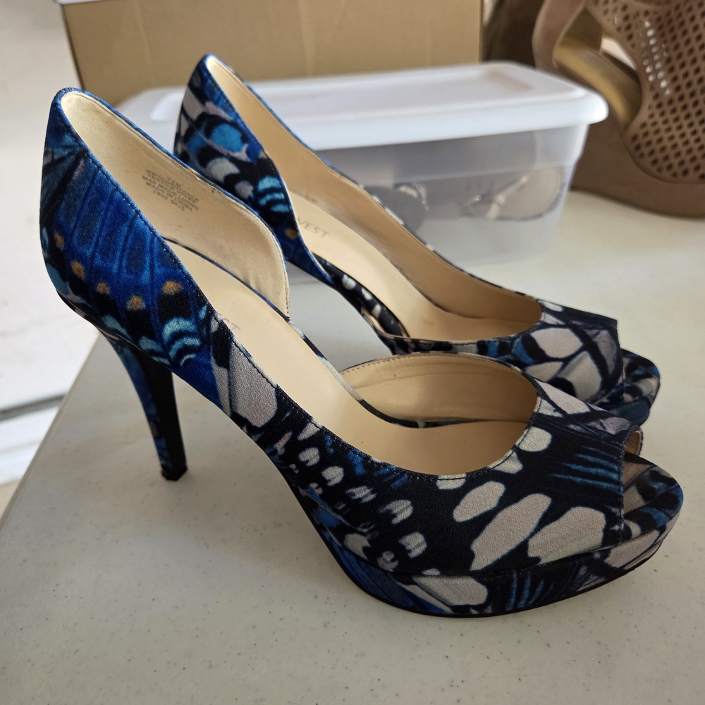 Nine West Peep-Toe Heels